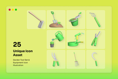 Garden Tool Set &amp; Equipment 3D Icon Pack Product Image 5