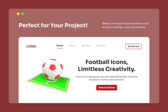 Clean 3D Soccer Icon Pack for UI/UX Product Image 5