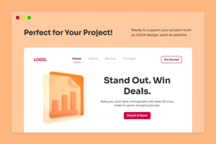 Startup &amp; Investor Pitch 3D Icon Pack Product Image 5