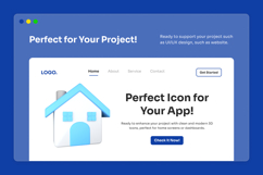 UI Mobile App Essentials 3D Icon Pack Product Image 5