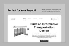 Public Transportation 3D Icon Set Product Image 5