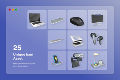 3D Icon Pack Modern Office Tech Setup Product Image 4