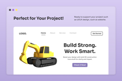 Heavy Duty Construction 3D Icon Pack Product Image 5