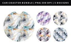 Alcohol Ink Keychain And Car Coaster Sublimation Design Product Image 1