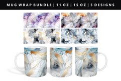 Alcohol Ink 11oz, 15oz Mug Sublimation | Mug Wrap PNG Product Image 1