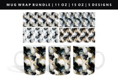 Alcohol Ink 11oz, 15oz Mug Sublimation | Mug Wrap PNG Product Image 1