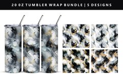 Alcohol Ink 20oz Tumbler Wrap | Sublimation PNG Design Product Image 1