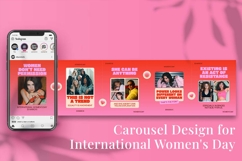 International Women's Day Instagram Carousel &amp; Canva Product Image 5