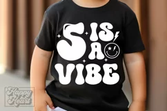 5 Is A Vibe SVG - 5th Birthday Retro - Five Birthday Boy PNG Product Image 2