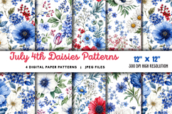 July Daisies Patterns JPG Product Image 1