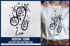 Leo Zodiac Sign SVG. Horoscope Symbol Laser Cut File. Product Image 1