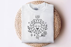 Leo Zodiac Sign SVG | Cute Horoscope Leo Keychain PNG Product Image 2