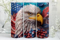 3D Eagle Tumbler Wrap | 4th of July | 3D Tumbler Wrap Product Image 7