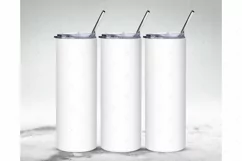 20oz Skinny Tumbler Mockup Full wrap| Full view wrap mockup Product Image 4