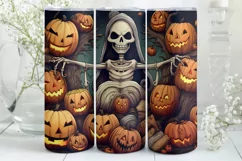 Creepy Halloween Tumbler Wrap PNG | Halloween Tumbler Wrap Product Image 5
