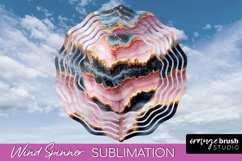 Marble Wind Spinner - Marble Texture Spinner Sublimation Product Image 1