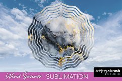 Marble Wind Spinner - Marble Texture Spinner Sublimation Product Image 1