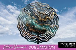 Marble Wind Spinner - Marble Texture Spinner Sublimation Product Image 1