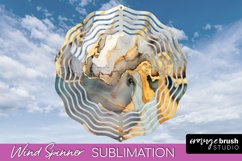 Marble Wind Spinner - Marble Texture Spinner Sublimation Product Image 1