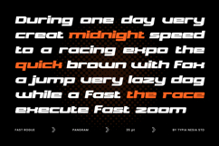 Fast Rogue - Modern Bold Expanded Italic Racing Sport Font Product Image 5