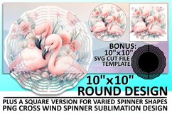 Vibrant Bird Spinners: Watercolor Design Product Image 1