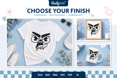 Monster Face SVG - Cartoon Monster Face Cut File Product Image 3