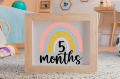 5 Months SVG | Baby Milestone SVG | Baby SVG | Newborn SVG Product Image 4