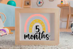 5 Months SVG | Baby Milestone SVG | Baby SVG | Newborn SVG Product Image 4