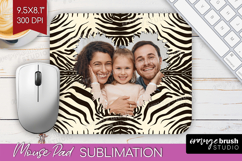 Animal Print Photo Mouse Pad PNG - Wild Animal Picture Frame Product Image 1