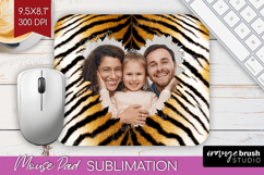 Animal Print Photo Mouse Pad PNG - Wild Animal Picture Frame Product Image 1