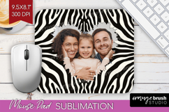 Animal Print Photo Mouse Pad PNG - Wild Animal Picture Frame Product Image 1