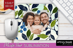 Eucalyptus Photo Mouse Pad PNG - Botanical Picture Frame Pad Product Image 1