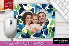 Eucalyptus Photo Mouse Pad PNG - Botanical Picture Frame Pad Product Image 1