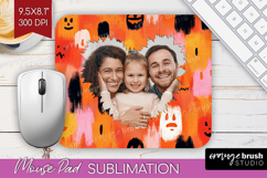 Halloween Photo Mouse Pad PNG - Brush Stroke Picture Frame Product Image 1