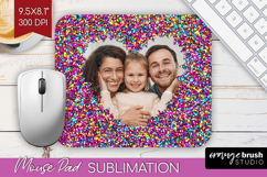 Glitter Photo Mouse Pad PNG - Sparkle Picture Frame Mouse Product Image 1