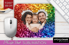 Glitter Photo Mouse Pad PNG - Sparkle Picture Frame Mouse Product Image 1