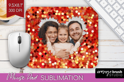 Glitter Photo Mouse Pad PNG - Sparkle Picture Frame Mouse Product Image 1