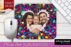 Glitter Photo Mouse Pad PNG - Sparkle Picture Frame Mouse Product Image 1
