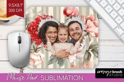 Flowers Photo Mouse Pad PNG - Floral Picture Frame Mouse Pad Product Image 1