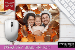 Rose Gold Photo Mouse Pad PNG - Abstract Picture Frame Mouse Product Image 1