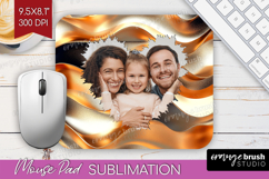 Rose Gold Photo Mouse Pad PNG - Abstract Picture Frame Mouse Product Image 1