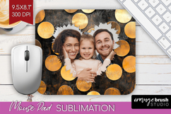 Rose Gold Photo Mouse Pad PNG - Abstract Picture Frame Mouse Product Image 1