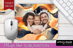 Rose Gold Photo Mouse Pad PNG - Abstract Picture Frame Mouse Product Image 1