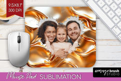 Rose Gold Photo Mouse Pad PNG - Abstract Picture Frame Mouse Product Image 1