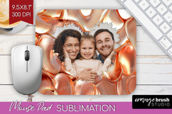 Rose Gold Photo Mouse Pad PNG - Abstract Picture Frame Mouse Product Image 1