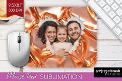 Rose Gold Photo Mouse Pad PNG - Abstract Picture Frame Mouse Product Image 1