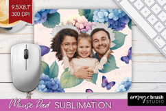 Floral Photo Mouse Pad PNG - Sping Flowers Picture Frame Pad Product Image 1