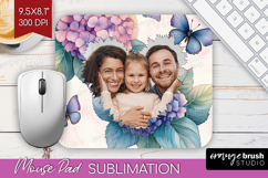 Floral Photo Mouse Pad PNG - Sping Flowers Picture Frame Pad Product Image 1