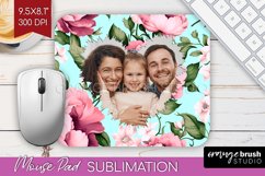 Spring Photo Mouse Pad PNG - Flowers Picture Frame Mouse Pad Product Image 1