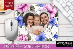 Spring Photo Mouse Pad PNG - Flowers Picture Frame Mouse Pad Product Image 1